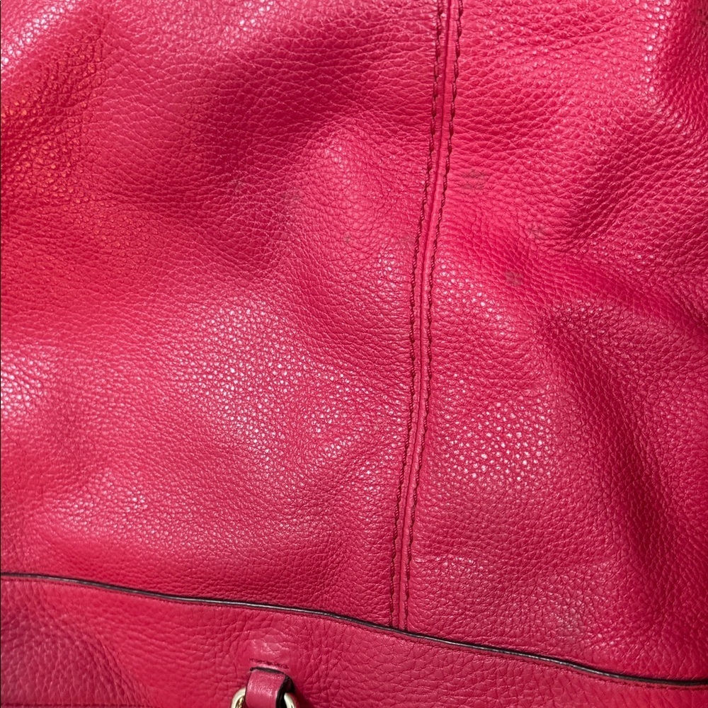 Cherry Red- Coach Lennox PebbleLeather Tote - Picture 17 of 17